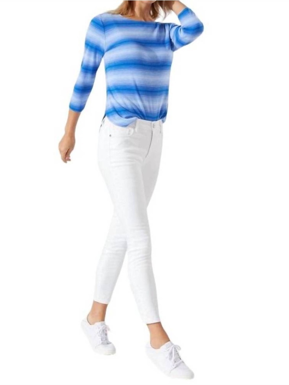 Tommy Bahama Ella Twill High Rise Ankle Jeans White Size 6/28 NWT Stretch Denim